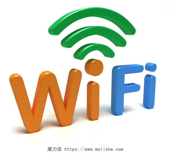 3d 概念Wifi的标志